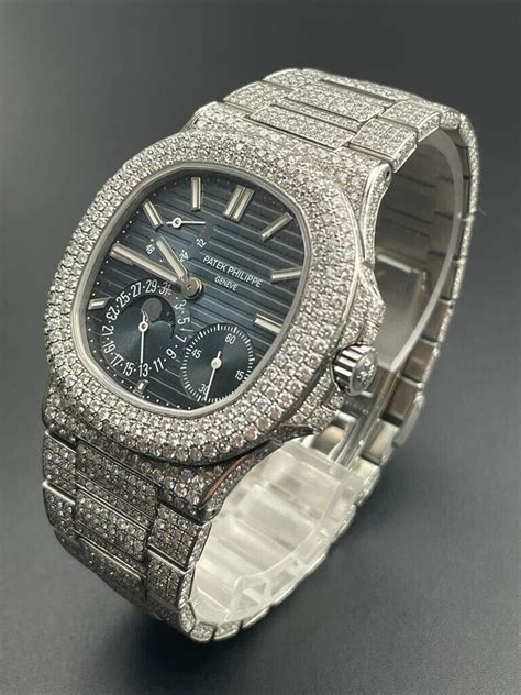 patek philippe iced out ebay|Patek Philippe iced out price.